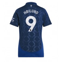 Manchester United Rasmus Hojlund #9 Replica Away Shirt Ladies 2024-25 Short Sleeve